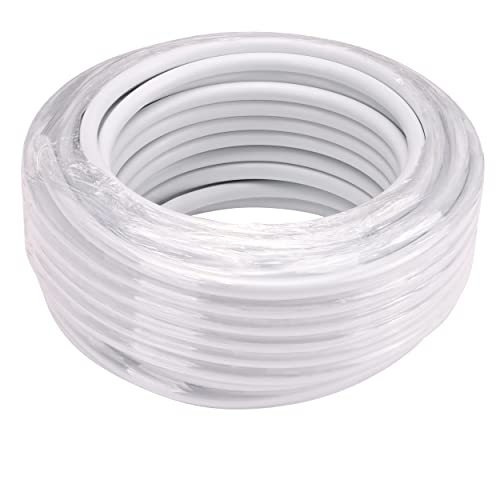 Raindrip R255DT 1/4-Inch Drip Irrigation Supply Tubing, 50 Foot, , for Drip Irrigation, Drip Emitters, Irrigation Parts, Systems, White Polyethylene