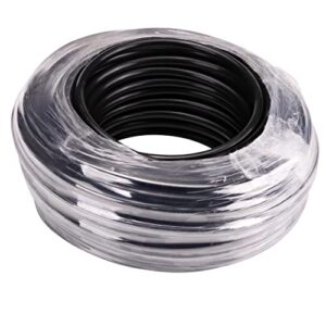 Raindrip 016010T 1/4 in. Drip Irrigation Supply Tubing, 100 ft., 1/4 in x 100 ft, for Drip Irrigation Parts, and Drip Systems, Black Polyethylene