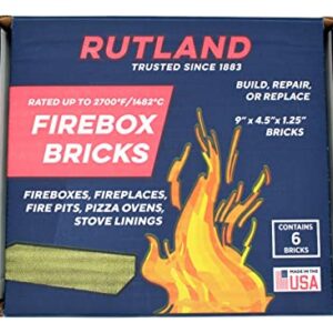 Rutland Products Fire Brick, 6 Count, Pack of 1