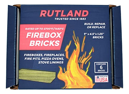 Rutland Products Fire Brick, 6 Count, Pack of 1