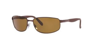 ray-ban 0rb3254014/5761 rb3254 brown crystal brown polarized lens