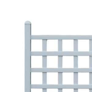 Dura-Trel Country Garden 35 by 66 Inch Indoor Outdoor Garden Trellis Plant Support for Vines and Climbing Plants, Flowers, and Vegetables, White