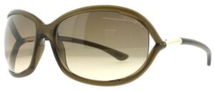 tom ford women's ft0008 614 jennifer sunglasses, champagne, 61mmx16mmx120mm