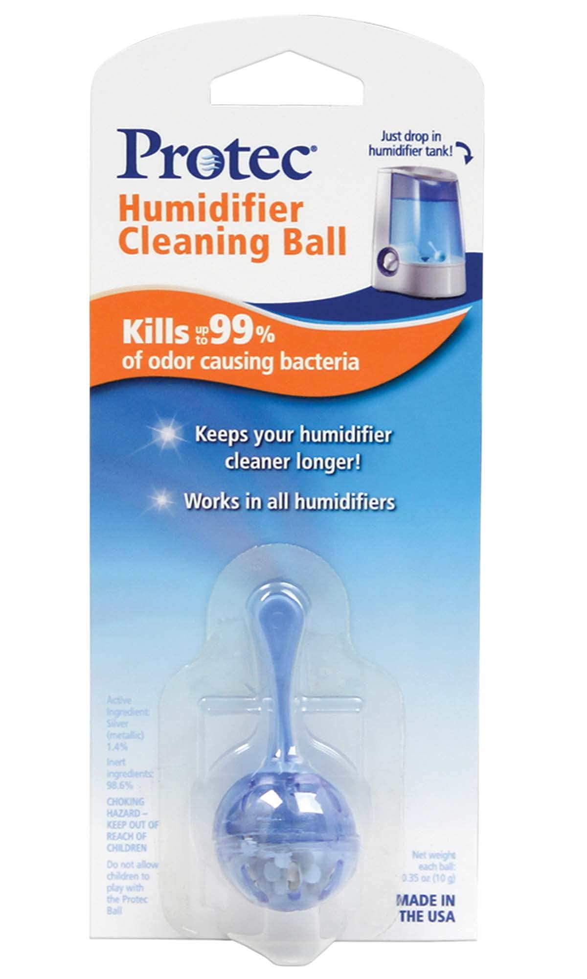 Protec Humidifier Cleaning Ball (PC-1) – Fight Humidifier Mold and Bacteria with Protec Humidifier Cleaning Ball