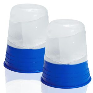 cryo cup ice massage therapy (pack of 2) - made in usa - revitalizing facial ice roller, face roller massager, ideal for skin refreshment and soothing, ice balls for effective face massage therapy