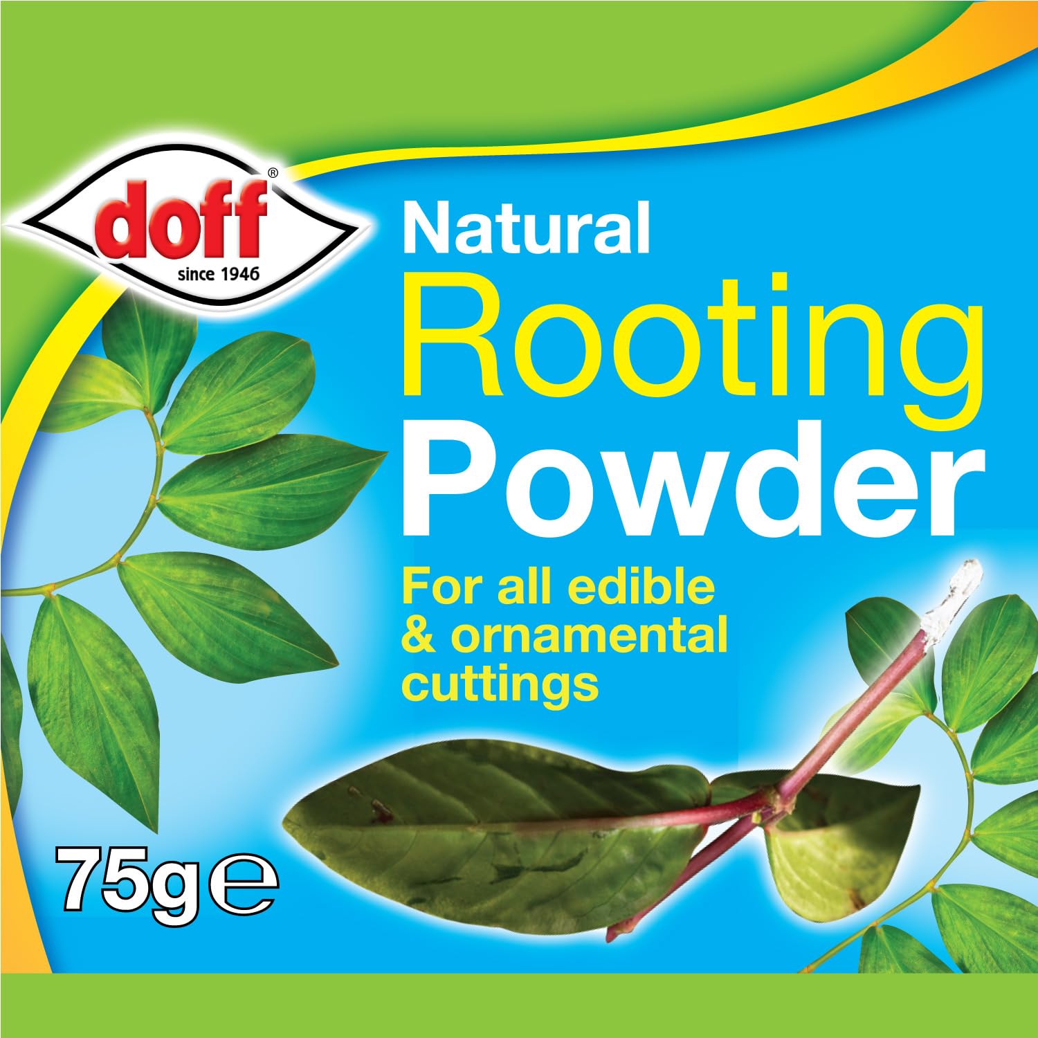 Doff Hormone Rooting Powder Plant and Cuttings 75g Dibber Pack Rootings Power