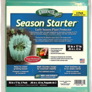 Dalen Gardeneer Season Starter – Early Season Insulated Plant Protector – Cold Weather Frost Guard - Easy Fill Shape for Optimal Planting - 18" x 17" – Made in The USA