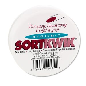 Lee Products Co. LEE 10132 Sortkwik Fingertip Moisteners, 1 3/4 oz, Pink (Pack of 2) (LEE10132)