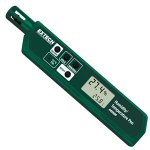 extech 445580 humidity and temperature pen sized meter with pocket clip