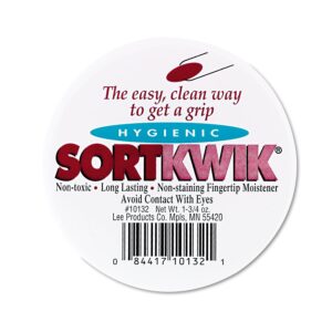 lee products co. lee 10132 sortkwik fingertip moisteners, 1 3/4 oz, pink (pack of 2) (lee10132)