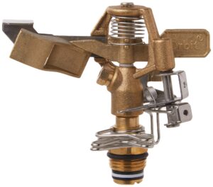 orbit 55032 1/2" brs sprinkler head, connection, silver and gold