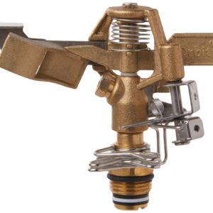 Orbit 55032 1/2" BRS Sprinkler Head, Connection, Silver and Gold