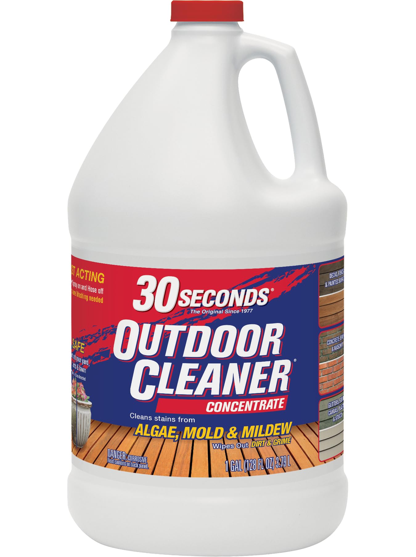 30 SECONDS Mold & Mildew Cleaner & Stain Remover Concentrate | 1 Gallon