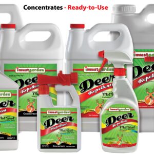 I Must Garden Deer Repellent Concentrate – 32oz: Mint Scent Deer Spray for Plants – Natural Ingredients - Makes 2.5 Gallons & Covers 10,000 sq ft