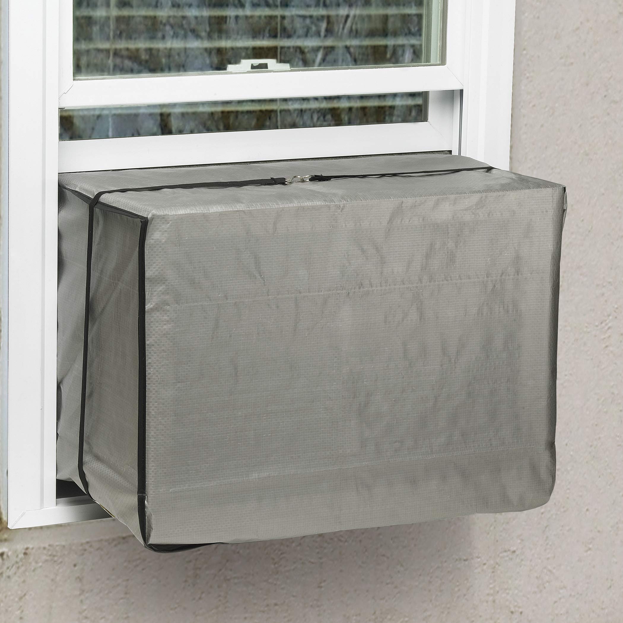 THERMWELL Frost King AC2H Outside Window Air Conditioner Cover, 18 x 27 x 16-Inch, 18"X27"X16"X6, 18" x 27" x 16" x 6 mil Fits up to 10,000 BTU, Gray