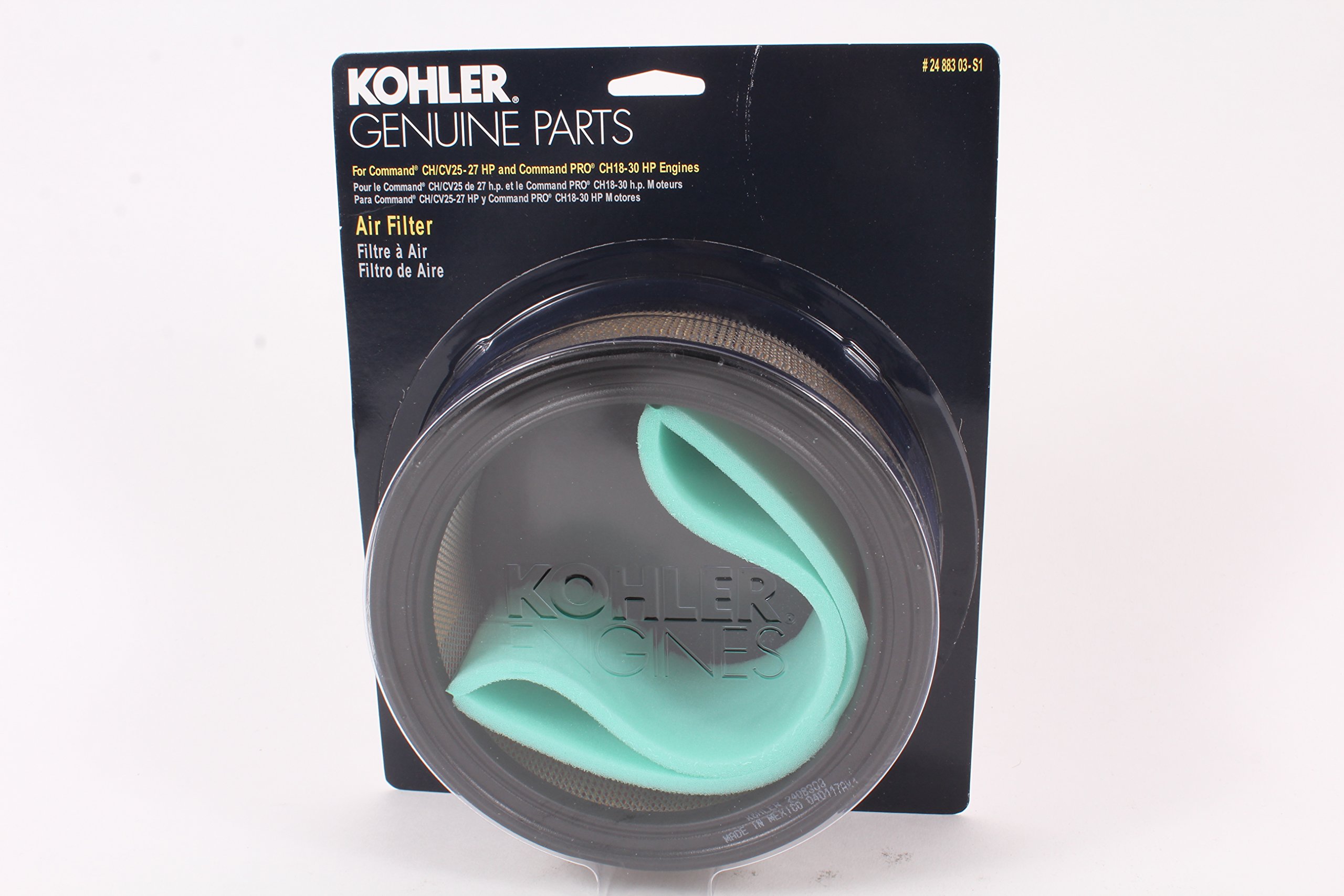 GENUINE OEM KOHLER PARTS - KIT, AIR FILTER/PRE-CLEANER 24 883 03-S1