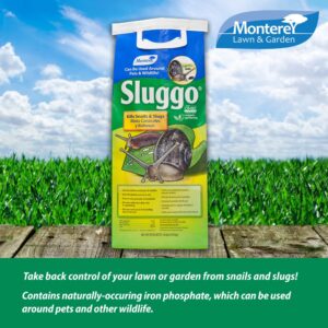 Monterey Sluggo Snail & Slug Killer, OMRI Listed for Organic Gardening - 10 LBS