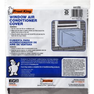 THERMWELL Frost King AC2H Outside Window Air Conditioner Cover, 18 x 27 x 16-Inch, 18"X27"X16"X6, 18" x 27" x 16" x 6 mil Fits up to 10,000 BTU, Gray