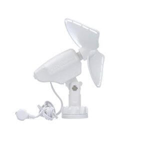 SEEKR Ultimate™ Fan from by Caframo. Grill-free, whisper-quiet 12V fan with shock-absorbing FingerSafe™ blades, 2-speeds, direct wire connection. Made in Canada. White.