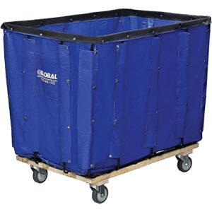 GLOBAL INDUSTRIAL Vinyl Basket Bulk Truck, 20 Bushel, Blue