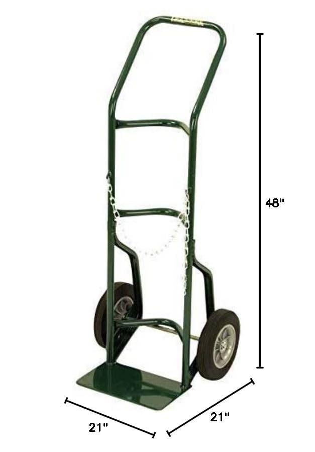 Harper Trucks 701-86 48-Inch High by 21-Inch Wide Utility Hand Truck with 10-Inch Solid Rubber Wheels