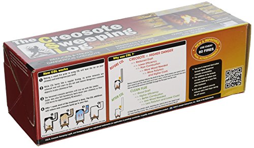 Creosote Sweeping Log SL824-12 Creosote Log, 1-pack, Brown