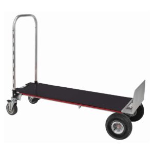 Magline XLSP Gemini XL Convertible Hand Truck, Pneumatic Wheels, 500 lbs Load Capacity, 62-3/4" Height, 57-1/4" Length x 22-3/4" Width