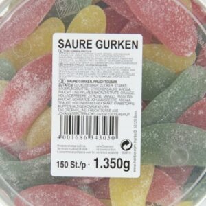 Haribo Saure Gurken (Sour Pickles ) Tub -150 pcs