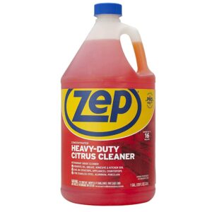 zep heavy-duty citrus degreaser cleaner concentrate - 1 gallon (1 unit) zucit128 - restaurant grade degreaser and cleaner removes oil, grease, adhesive, and kitchen soil