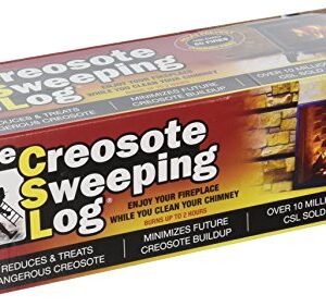 Creosote Sweeping Log SL824-12 Creosote Log, 1-pack, Brown