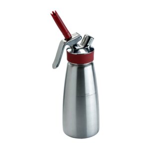 isi north america gourmet cream/food whipper for all hot and cold applications, 1 pint, stainless steel/red