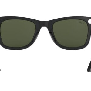 Ray-Ban RB2140 Original Wayfarer Sunglasses, Black/Green, 50 mm