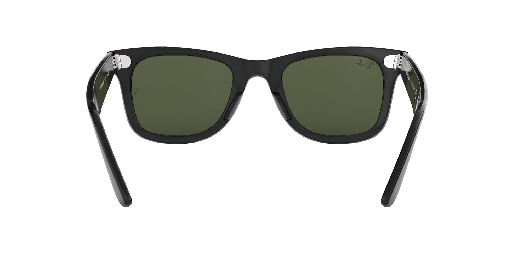 Ray-Ban RB2140 Original Wayfarer Sunglasses, Black/Green, 50 mm