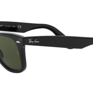 Ray-Ban RB2140 Original Wayfarer Sunglasses, Black/Green, 50 mm