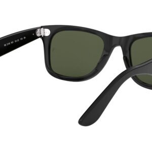 Ray-Ban RB2140 Original Wayfarer Sunglasses, Black/Green, 50 mm