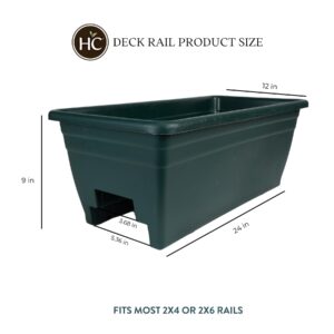 Green Deck Rail Planter