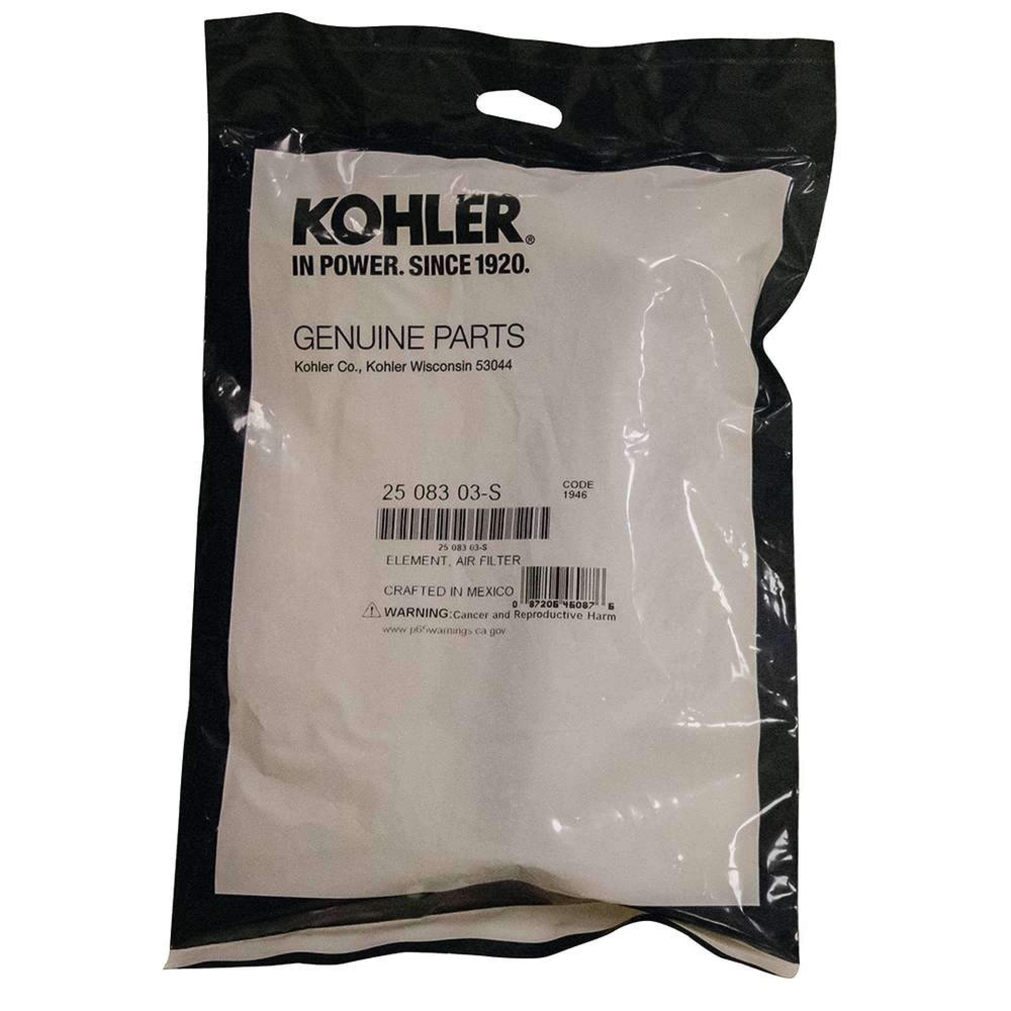 Stens Inner Air Filter 055-221 for Kohler 25 083 03-S