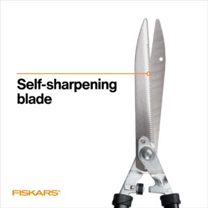 Fiskars Power-Lever Hedge Shears - 25"-33" Extendable Handle - Plant Cutting Scissors - Yard and Garden Tools - Orange/Black (packaging may vary)