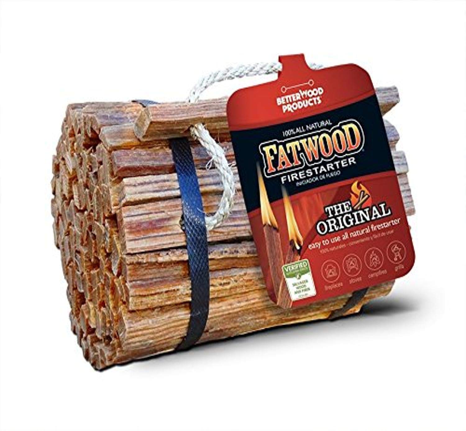 Better Wood Products (9904) Fatwood Firestarter Round Bundle, 4-Pounds