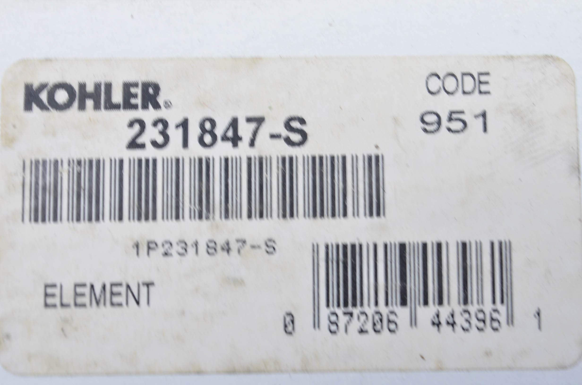 KOHLER 231847-S Engine Air Filter For K161 And K181