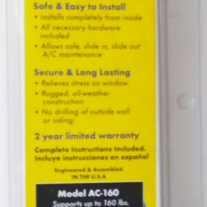 A/C Safe AC-160 Universal Heavy Duty Window Air Conditioner Support