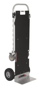 magline xlsp gemini xl convertible hand truck, pneumatic wheels, 500 lbs load capacity, 62-3/4" height, 57-1/4" length x 22-3/4" width