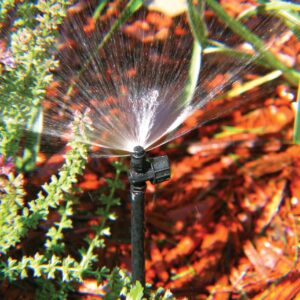 Rain Bird MSH2PKS Drip Irrigation 10-32 Threaded Micro-Spray Nozzle, 180° Half Circle Pattern, 0 - 10' Spray Distance, 2-Pack