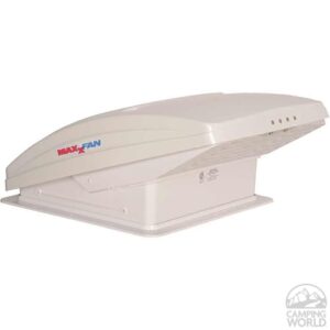 MAXXAIR 0007000K MaxxFan Deluxe Fan with Remote and White Lid