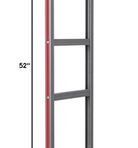 Magline HMK15AUA4 Aluminum Hand Truck, Vertical Loop Handle, Pneumatic Wheels, 500lbs Capacity