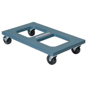 vestil 18x30 poly. flush top dolly