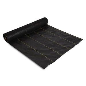 DeWitt 5 x 250 Feet Commercial and Home Garden Landscape Weed Block Barrier, Ideal as Fabric for Yards, Grounding Sheets, Fake Rock, or Floor Mat