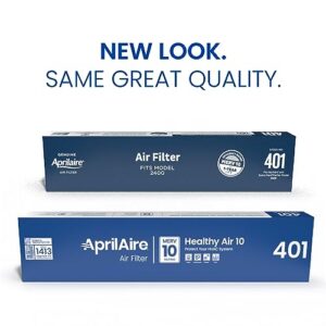 AprilAire 401 Replacement Furnace Filter for AprilAire 2400, Space-Gard 2400 Whole-House Air Purifiers - MERV 10, 16x25x6 Air Filter (Pack of 1)