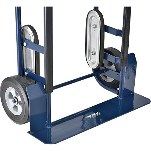 Global Industrial Steel Appliance Hand Truck, 8" Mold-On Rubber Wheels