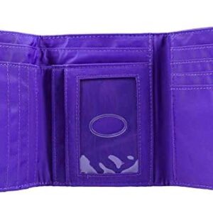 Big Skinny Women's Trixie Tri-Fold Slim Wallet, Holds Up to 30 Cards, Purple